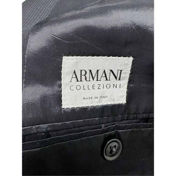Armani Collezioni Men’s 2 Buttons Blazer Black Made in Italy Size 42 See Descrip - Picture 10 of 16